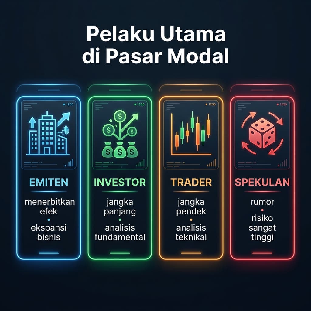 Diagram Pelaku Utama di Pasar Modal